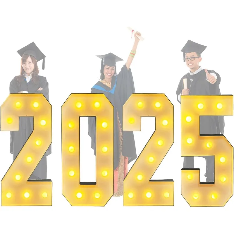 3 фута белого цвета с цифрами 2025 для выпускных украшений, большой светодиодный шатер с подсветкой для декора выпускного, класс 2023 года
3 фута белого цвета с цифрами 2025 для выпускных украшений, большой светодиодный шатер с подсветкой для декора выпускного, класс 2023 года