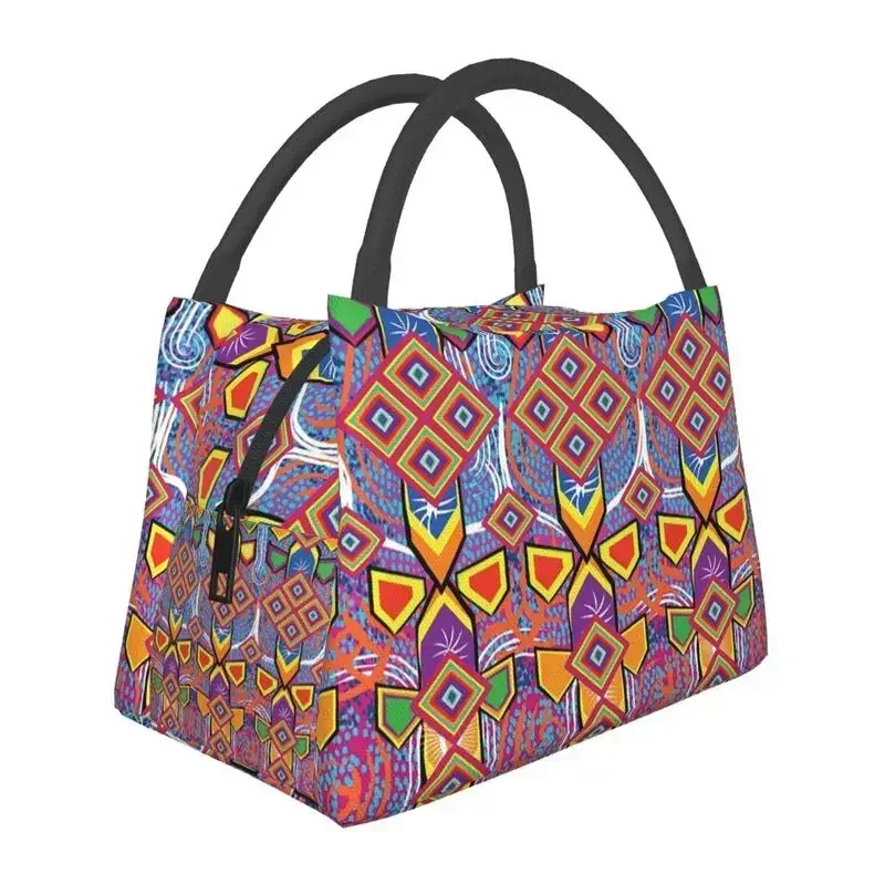 Мексиканская текстурная изолированная сумка-тоут для ланча Huichol для женщин, портативный охладитель, термопищевой Ланч-бокс, больничный офис
Мексиканская текстурная изолированная сумка-тоут для ланча Huichol для женщин, портативный охладитель, термопищевой Ланч-бокс, больничный офис