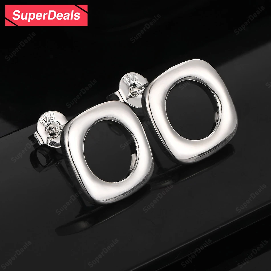 SuperDeals 925 Sterling Silver Smooth Square Stud Earring Women Party Pretty Jewelry Wedding Accessories Nice Holiday Gift
SuperDeals 925 Sterling Silver Smooth Square Stud Earring Women Party Pretty Jewelry Wedding Accessories Nice Holiday Gift