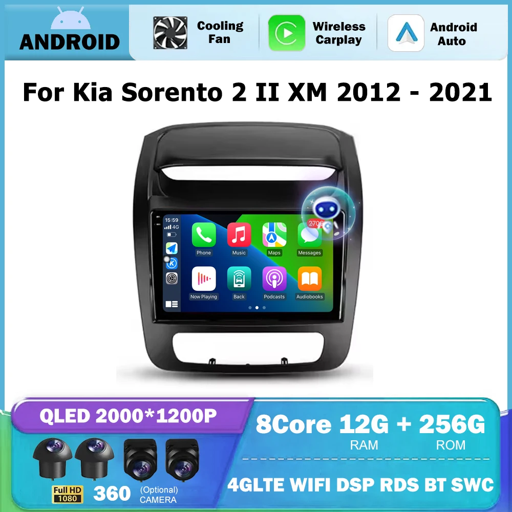 9-дюймовый для Kia Sorento 2 II XM 2012-2021 Android Авто Авто Радио Навигация GPS Стерео Видеоплеер Головное устройство BT DSP No 2 Din
9-дюймовый для Kia Sorento 2 II XM 2012-2021 Android Авто Авто Радио Навигация GPS Стерео Видеоплеер Головное устройство BT DSP No 2 Din