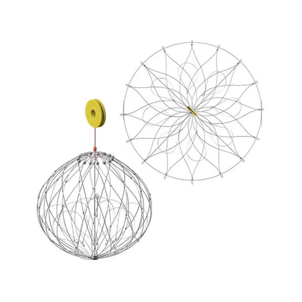 1PCS Fishing Net Cage Automatic Open Closing Fishing Crab Trap Net Steel Wire For Saltwater Seawater Outdoor Fishing Accessories
1PCS Fishing Net Cage Automatic Open Closing Fishing Crab Trap Net Steel Wire For Saltwater Seawater Outdoor Fishing Accessories