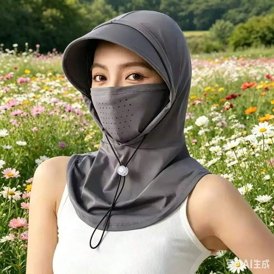 Womens All-In-One Sun Protection Hat With Breathable Face Mask Ice Silk Outdoor Hiking Beach Festival
Womens All-In-One Sun Protection Hat With Breathable Face Mask Ice Silk Outdoor Hiking Beach Festival
