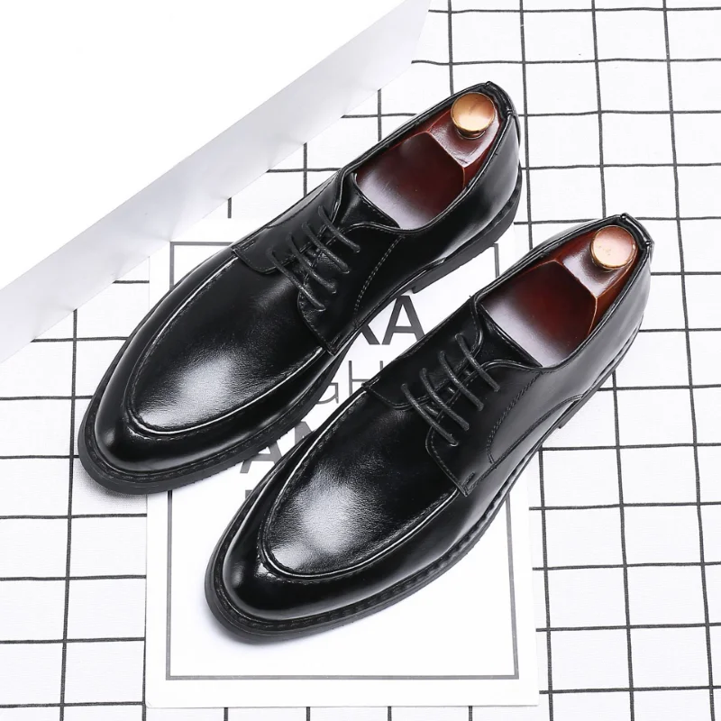 Four Seasons of New Men's Business Formal Lace-up Pointed Small Leather Shoes Office Wedding Leather Shoes D5133
Four Seasons of New Men's Business Formal Lace-up Pointed Small Leather Shoes Office Wedding Leather Shoes D5133