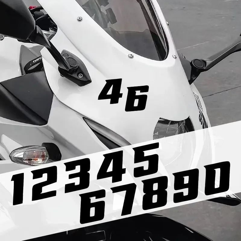 Racing Number Stickers 0-9 Waterproof Vinyl Decal Black for Motorcycle Helmet Car Bike
Racing Number Stickers 0-9 Waterproof Vinyl Decal Black for Motorcycle Helmet Car Bike