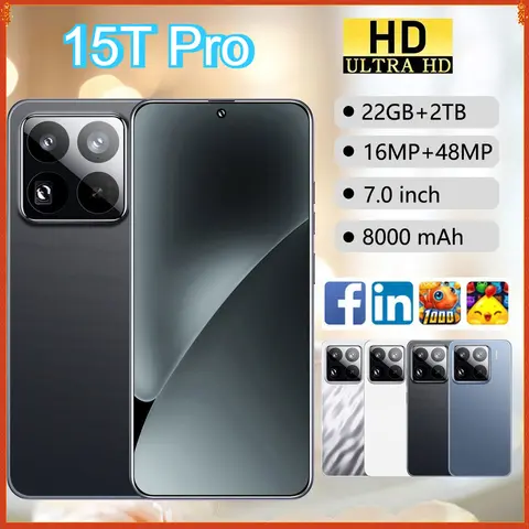 Brand New Tablet LCD 7.0inch HD For 15T Pro Android 22GB+2TB 8000mAh Battery 4G 5G Dual Sim Card WiFi Google Tablet Parts Global