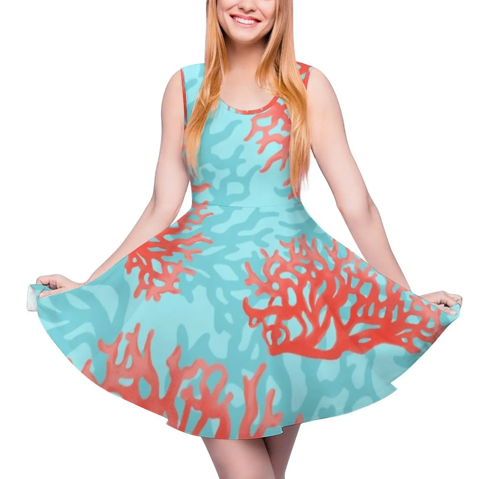 Coral Sleeveless Dress summer dress womens 2024 elegant guest wedding dress summer korean women Beachwear
Coral Sleeveless Dress summer dress womens 2024 elegant guest wedding dress summer korean women Beachwear