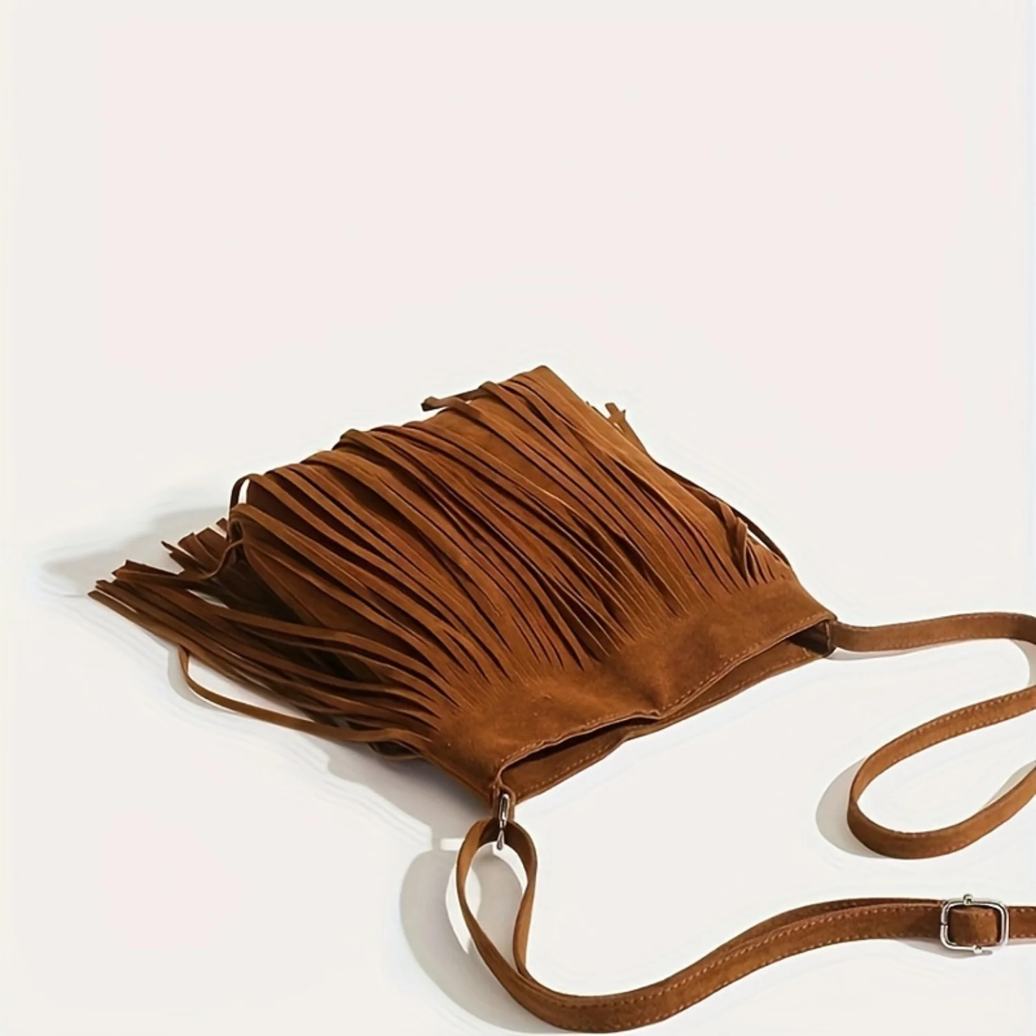 Bohemian Fringed Crossbody Bag with Tassel, Ethnic Western Hobo Shoulder Bag for Women's Fashion
Bohemian Fringed Crossbody Bag with Tassel, Ethnic Western Hobo Shoulder Bag for Women's Fashion