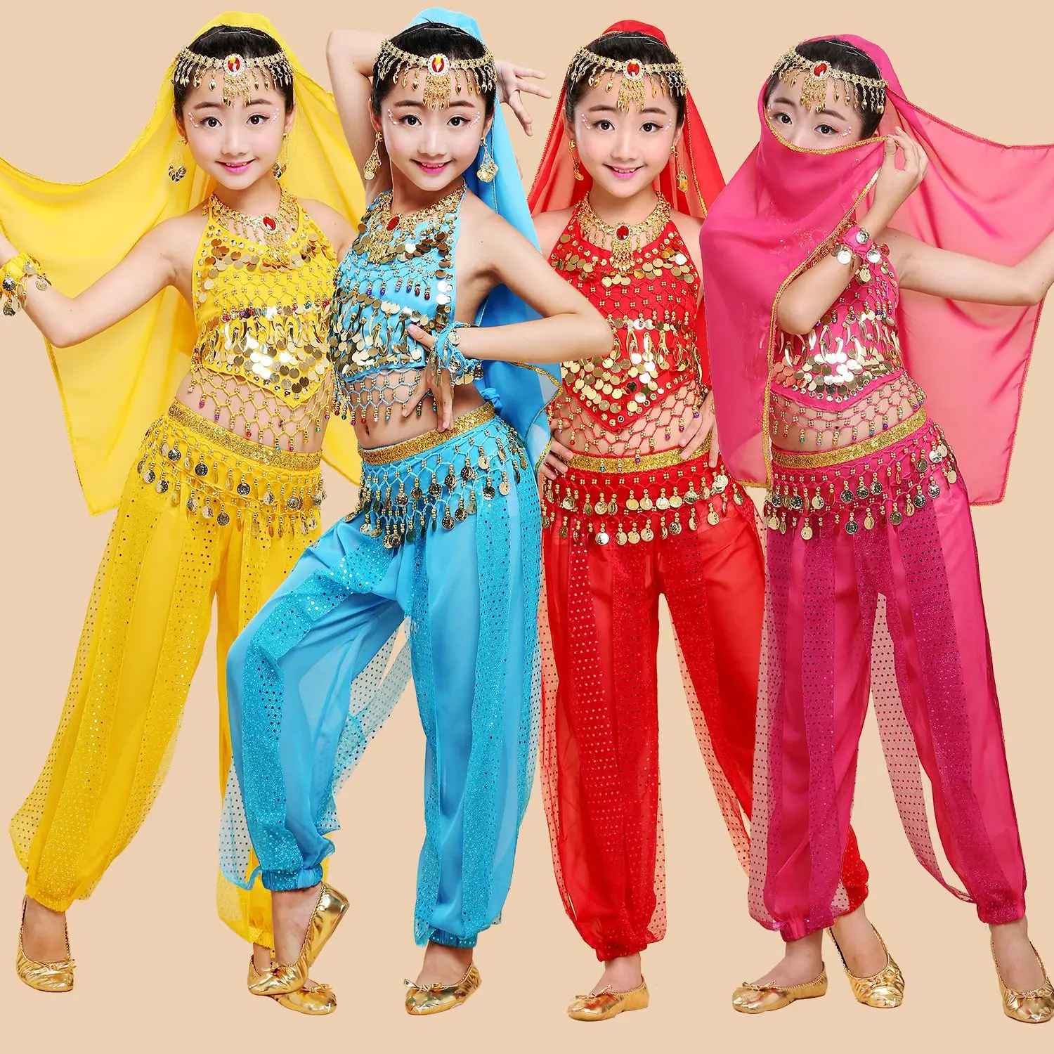 New Children's Belly Dance Set, Children's Indian Dance Costume, Ethnic Dance Performance Costume, Chili Pepper Highlight Pants
New Children's Belly Dance Set, Children's Indian Dance Costume, Ethnic Dance Performance Costume, Chili Pepper Highlight Pants