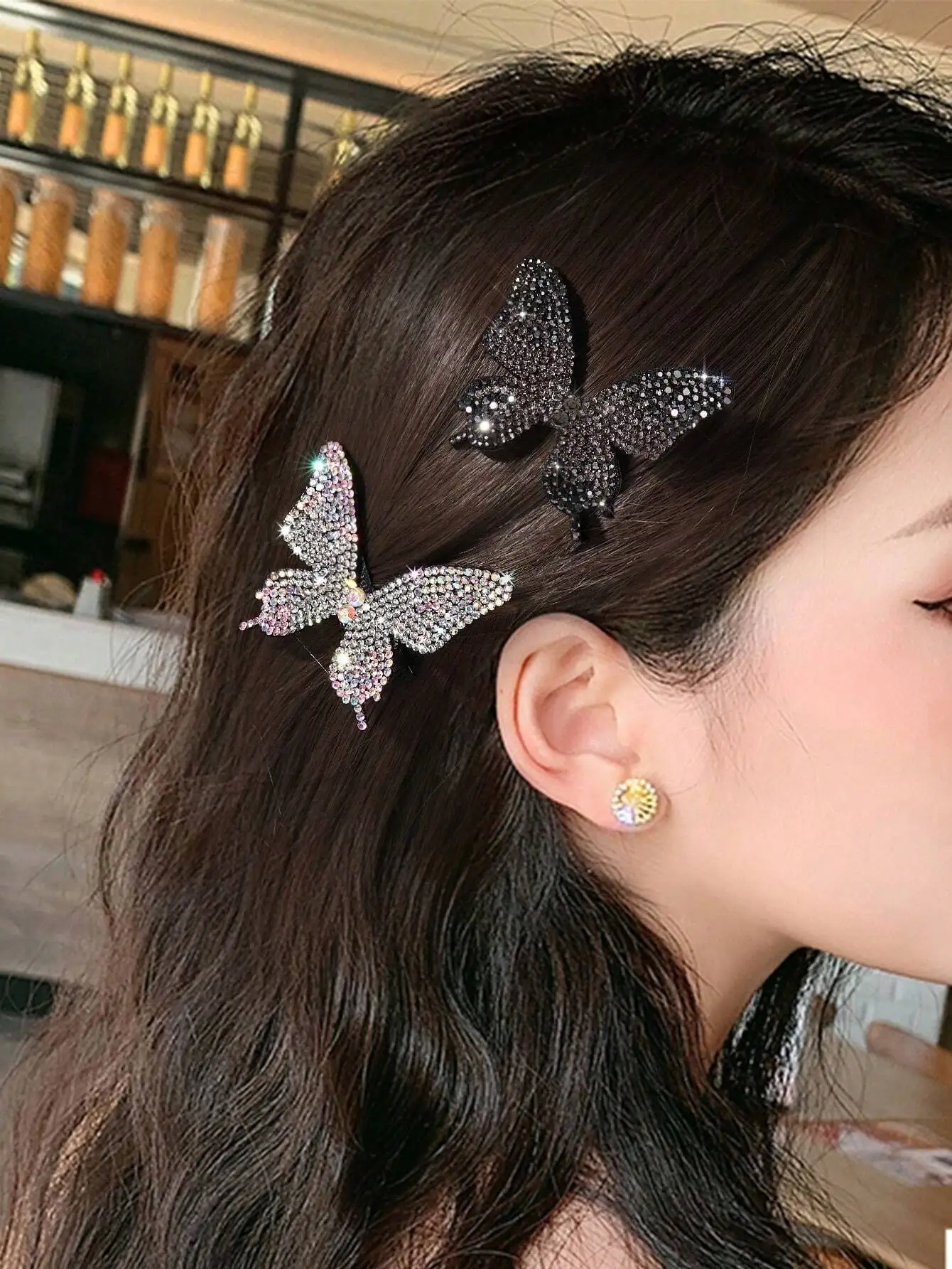 2pcs Rhinestone Butterfly Hair Clip, Luxurious Style, Suitable For Women With All Hair Types Royal,Y2k Claw Clips Hair Claws Hair Barrettes, School Stuff, Hair Accessories, Head Accessories, Hairpin,Summer,Holiday,Travel
2pcs Rhinestone Butterfly Hair Clip, Luxurious Style, Suitable For Women With All Hair Types Royal,Y2k Claw Clips Hair Claws Hair Barrettes, School Stuff, Hair Accessories, Head Accessories, Hairpin,Summer,Holiday,Travel