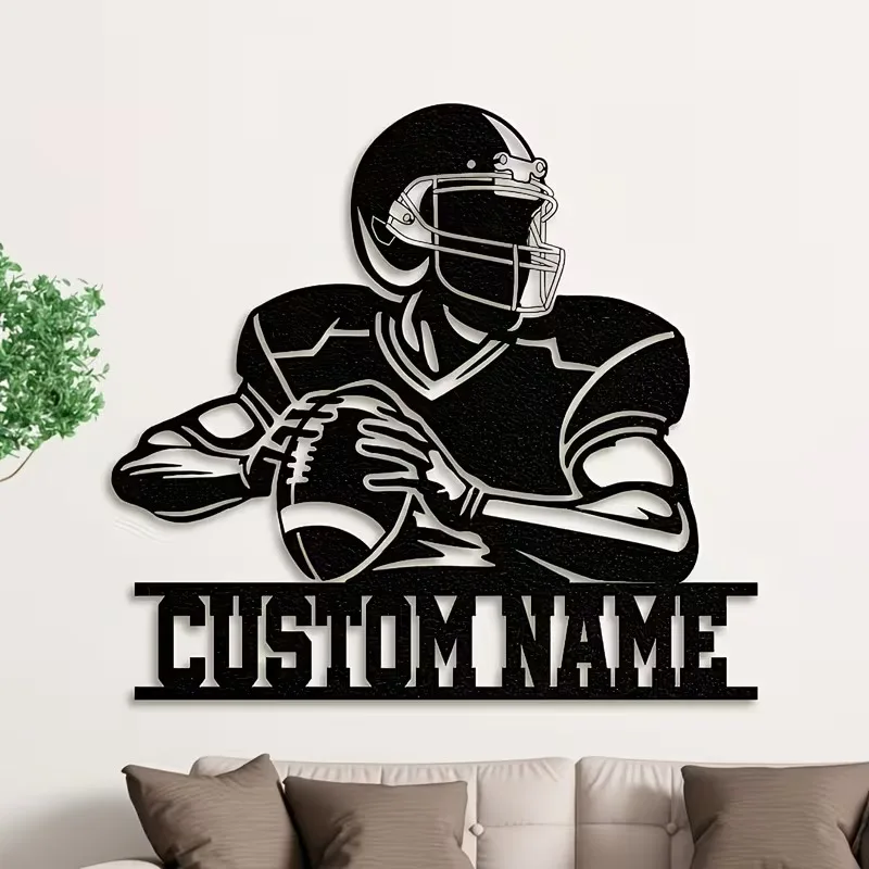 Custom Football Player Metal Wall Sign - Personalized Name, Weatherproof & Durable, Ideal for Room Decor and Sports Fan Gifts
Custom Football Player Metal Wall Sign - Personalized Name, Weatherproof & Durable, Ideal for Room Decor and Sports Fan Gifts