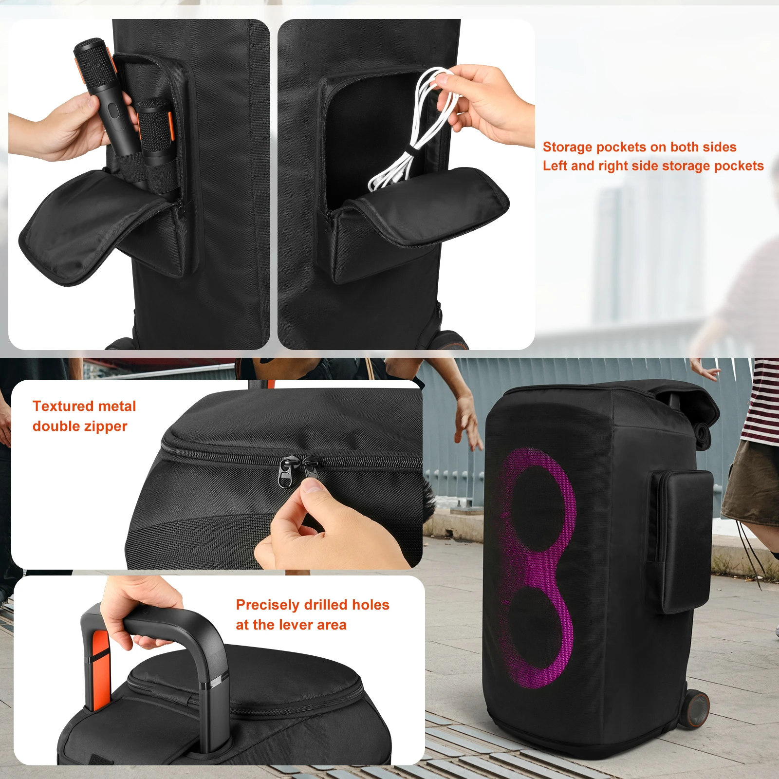 Для J-BL PartyBox 520, пылезащитный чехол для динамика для вечеринок, застежка-молния, утолщенная нейлоновая сумка для хранения динамиков, аксессуары для динамиков с защитой от царапин
Для J-BL PartyBox 520, пылезащитный чехол для динамика для вечеринок, застежка-молния, утолщенная нейлоновая сумка для хранения динамиков, аксессуары для динамиков с защитой от царапин