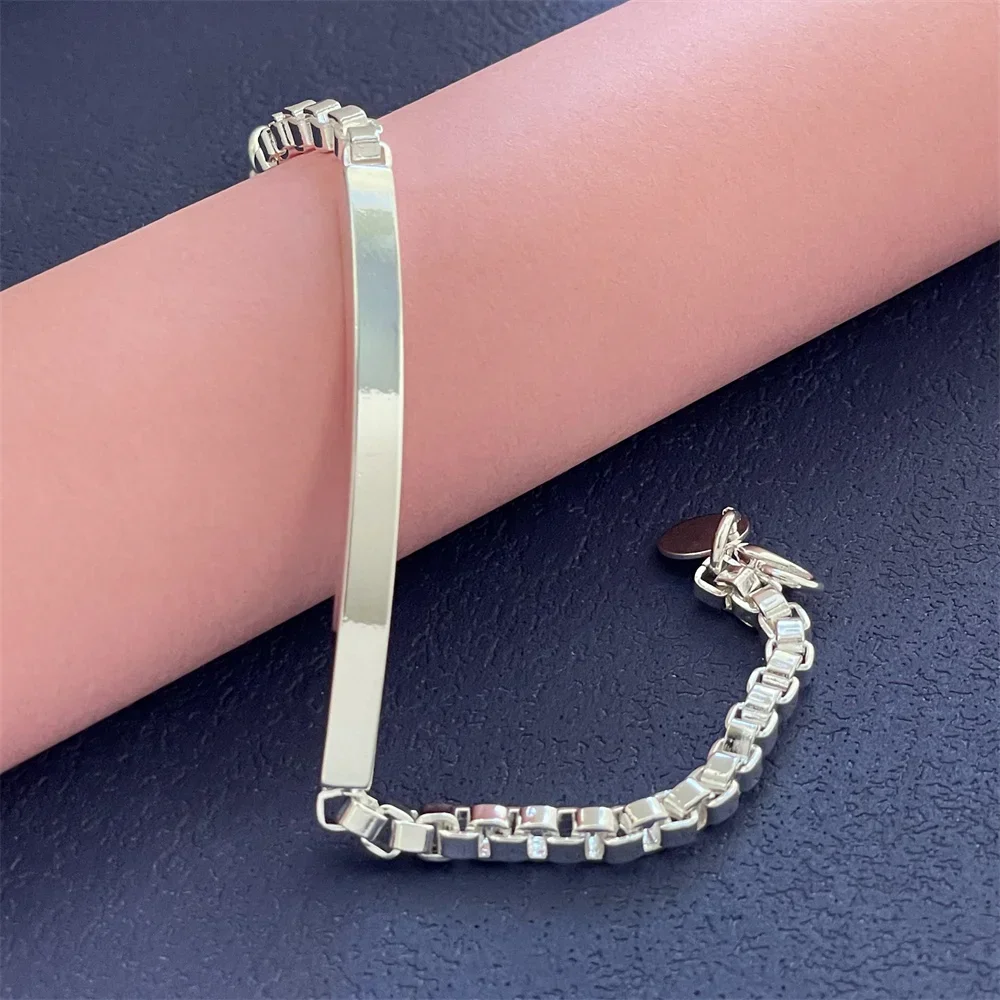 Браслет-цепочка из стерлингового серебра 925 пробы, венецианский дизайн, модный аксессуар, изысканные ювелирные изделия высокого качества для мужчин, женщин и дам, для свадьбы
Браслет-цепочка из стерлингового серебра 925 пробы, венецианский дизайн, модный аксессуар, изысканные ювелирные изделия высокого качества для мужчин, женщин и дам, для свадьбы