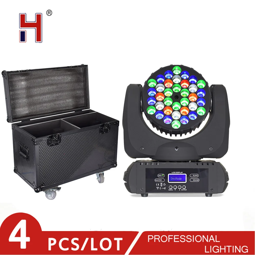 HongYi DJ Lyre LED Beam Wash Moving Head Stage Lights 36x3W RGBW DMX512 Controll 9/16 Channels For Disco Bar Home Party DJ
HongYi DJ Lyre LED Beam Wash Moving Head Stage Lights 36x3W RGBW DMX512 Controll 9/16 Channels For Disco Bar Home Party DJ