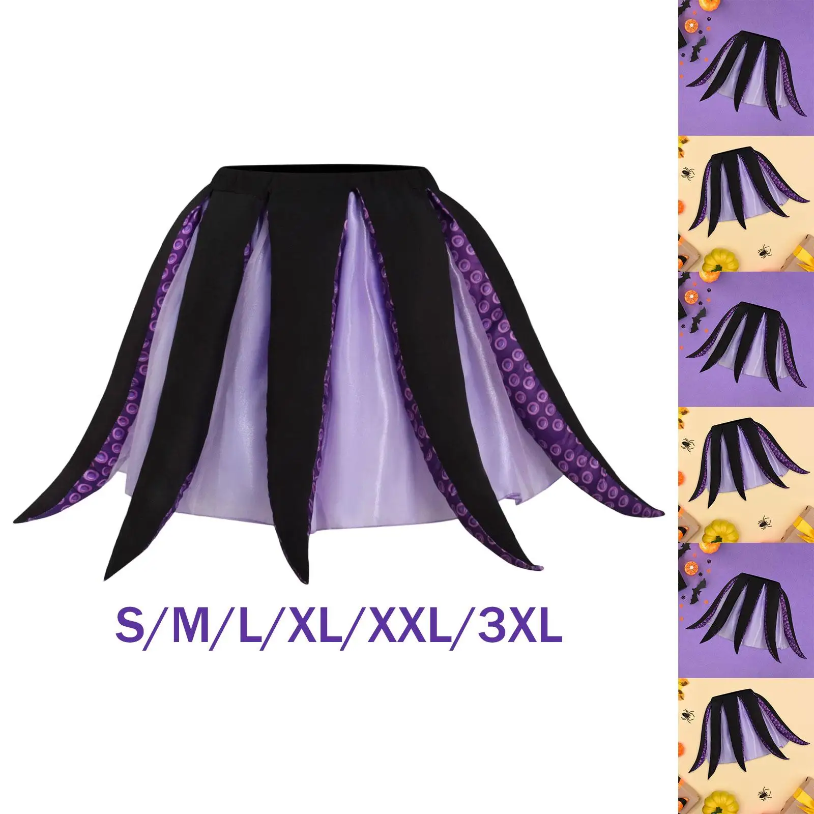 Women Octopus Costume Novelty Ursula Skirt with Tentacles Tutu Clothes Dress up for Apparel Stage Performance Holiday Masquerade
Women Octopus Costume Novelty Ursula Skirt with Tentacles Tutu Clothes Dress up for Apparel Stage Performance Holiday Masquerade