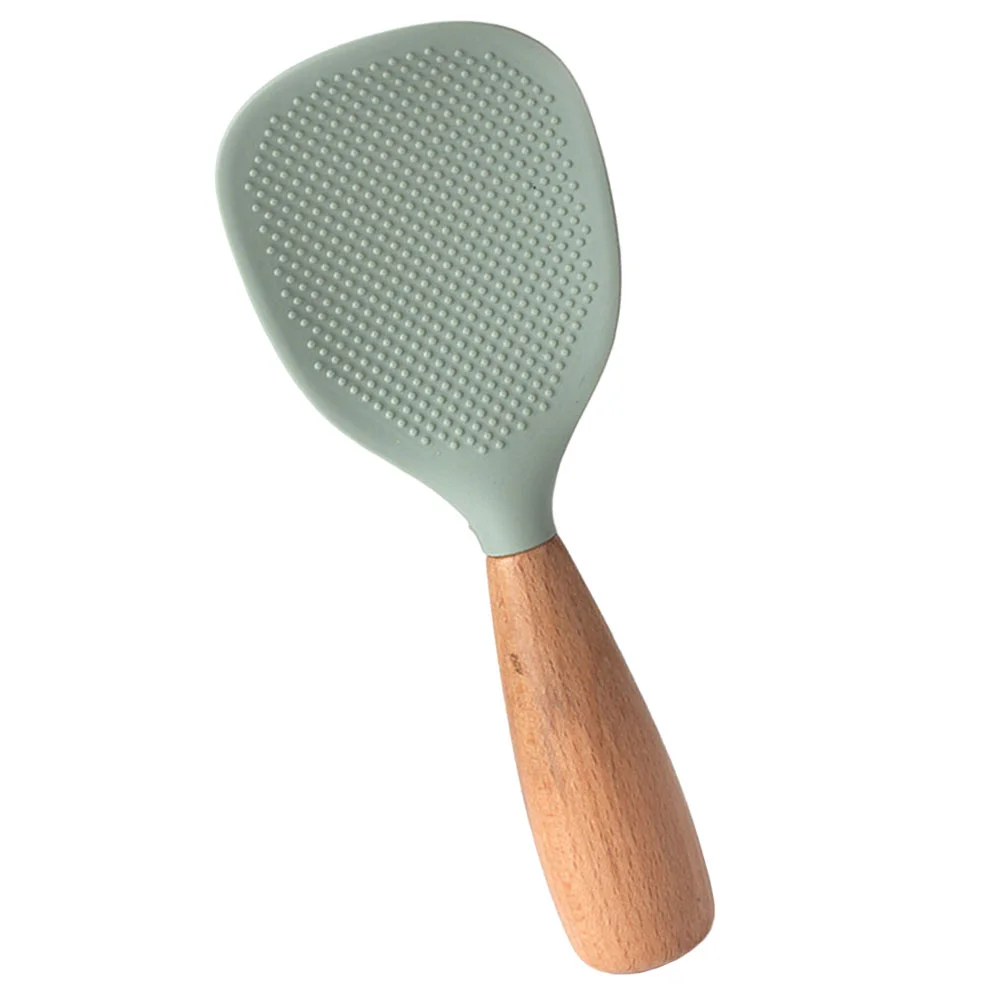 Silicone Rice Spoon Household Spatula Scooper Kitchen Reusable Wood Accessories
Silicone Rice Spoon Household Spatula Scooper Kitchen Reusable Wood Accessories