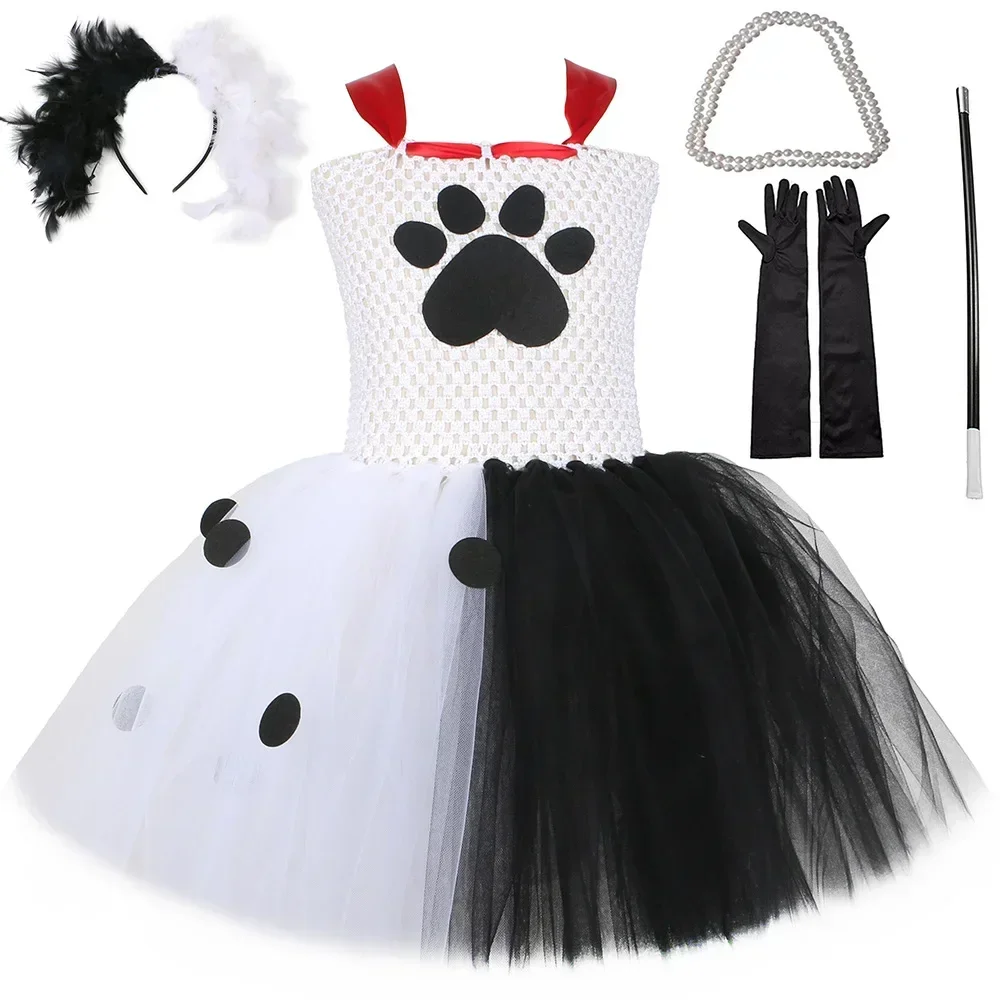 Dalmatian Dog Tutu Dress for Baby Girls Dot White Black Spotted Animal Halloween Costume for Kids Toddler Puppy Dressing Outfit
Dalmatian Dog Tutu Dress for Baby Girls Dot White Black Spotted Animal Halloween Costume for Kids Toddler Puppy Dressing Outfit