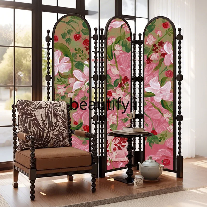 French medieval flower bud screen partition porch block hotel restaurant homestay decoration solid wood folding screen
French medieval flower bud screen partition porch block hotel restaurant homestay decoration solid wood folding screen