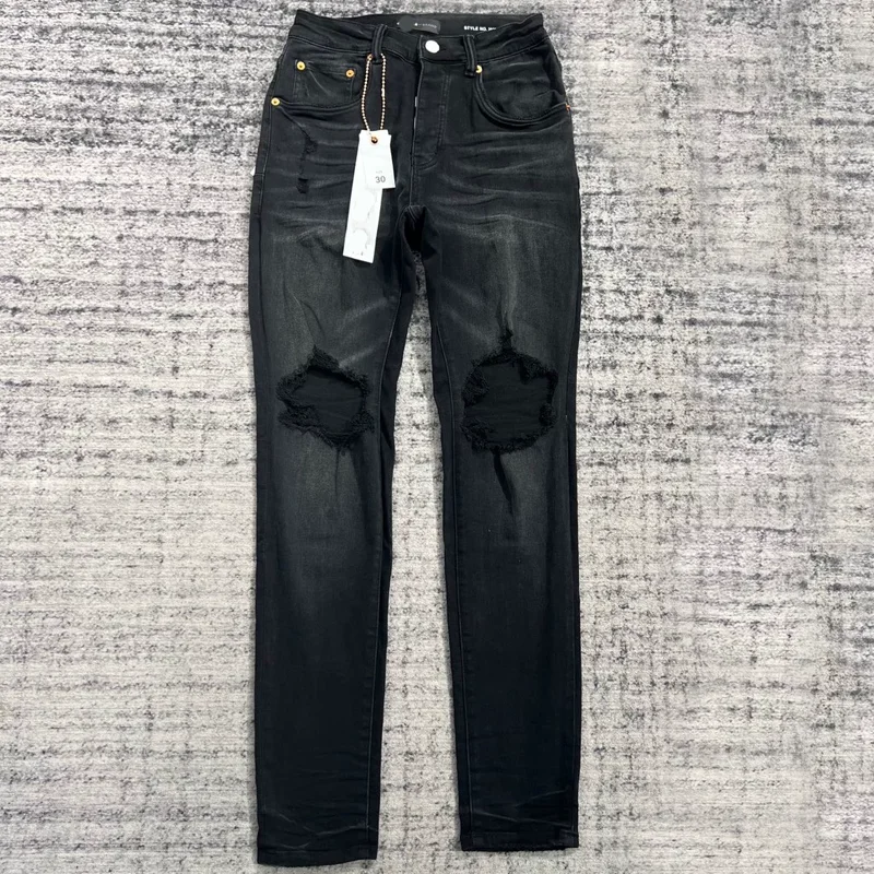 New Ripped Denim Purple Hip Hop Fashion Men's Women's Jeans Youthful Vigor High-quality Casual Pants
New Ripped Denim Purple Hip Hop Fashion Men's Women's Jeans Youthful Vigor High-quality Casual Pants