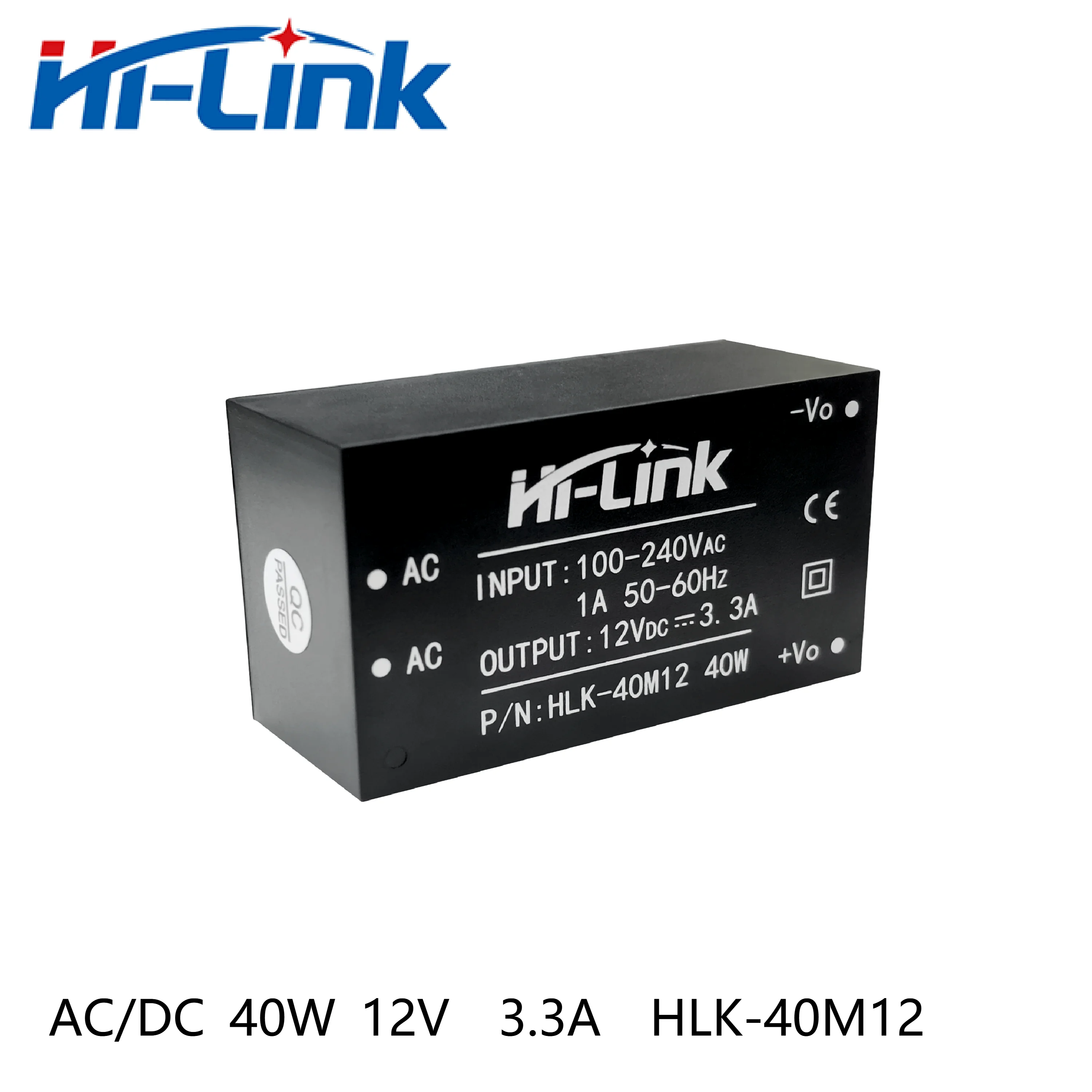 Free Shipping Hi-Link HLK-40M12 12V 40W 3.3A Output AC DC Power Transformer Mini Size High Efficiency Safety Isolation
Free Shipping Hi-Link HLK-40M12 12V 40W 3.3A Output AC DC Power Transformer Mini Size High Efficiency Safety Isolation