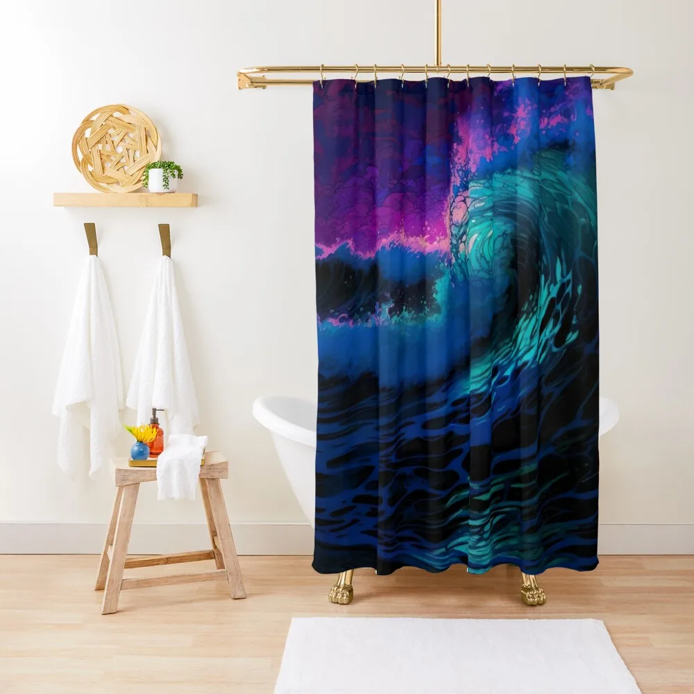 Blacklight Crashing Waves Shower Curtain Anime Shower Waterproof Bathroom Shower Curtain
Blacklight Crashing Waves Shower Curtain Anime Shower Waterproof Bathroom Shower Curtain