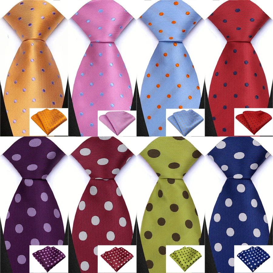 Elegant Polka Dot Tie Set Accessories Fashion Jacquard Pocket Square Necktie Sets For Wedding Designer Business Party Gift
Elegant Polka Dot Tie Set Accessories Fashion Jacquard Pocket Square Necktie Sets For Wedding Designer Business Party Gift