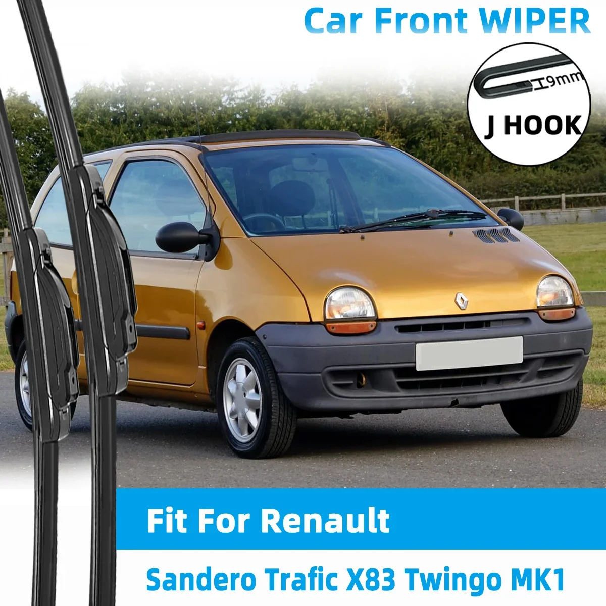 Front Wiper Accessorie Double Rubber Car Wipers for Renault Sandero Trafic X83 Twingo MK1 1993-2014 Wipers Brushes New Upgraded
Front Wiper Accessorie Double Rubber Car Wipers for Renault Sandero Trafic X83 Twingo MK1 1993-2014 Wipers Brushes New Upgraded
