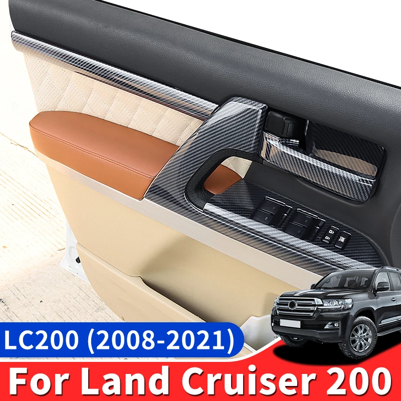 Для Land Cruiser 200 LC200 2008-2021, аксессуары для внутреннего дизайна, обновленная декоративная дверь автомобиля, текстурированная ручка из углеродного волокна, панель
Для Land Cruiser 200 LC200 2008-2021, аксессуары для внутреннего дизайна, обновленная декоративная дверь автомобиля, текстурированная ручка из углеродного волокна, панель