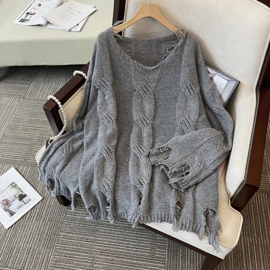 Женский вязаный свитер с v-образным вырезом в корейском стиле, свободный крой, осенне-зимний модный повседневный топ, настоящий снимок на складе
Женский вязаный свитер с v-образным вырезом в корейском стиле, свободный крой, осенне-зимний модный повседневный топ, настоящий снимок на складе