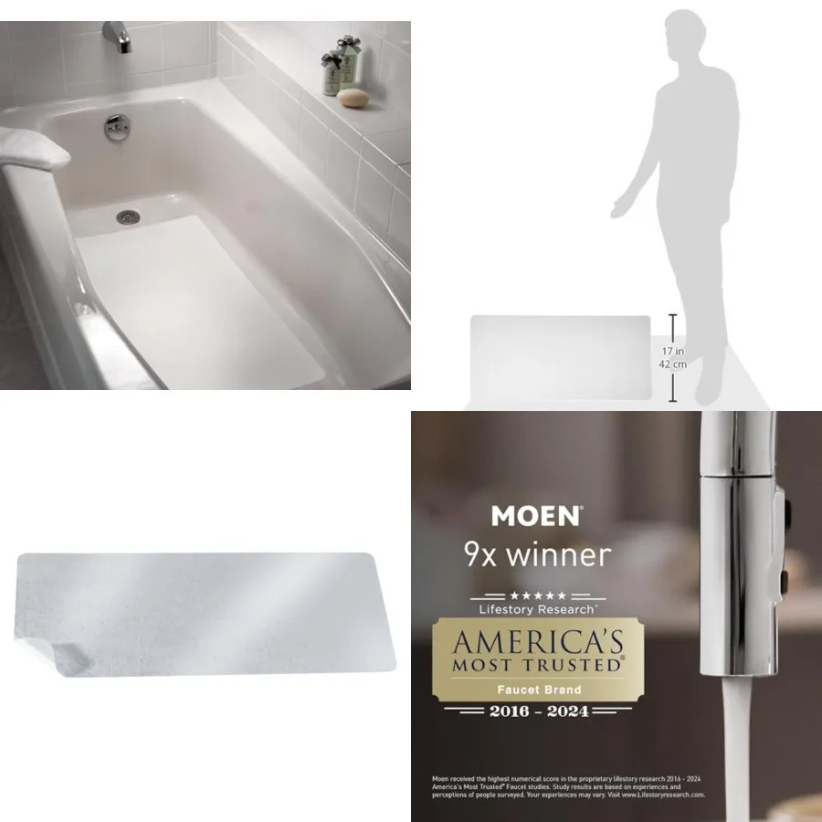 DN7050 Home Care Bathtub Safety Glacier Tread Mat, Glacier
DN7050 Home Care Bathtub Safety Glacier Tread Mat, Glacier