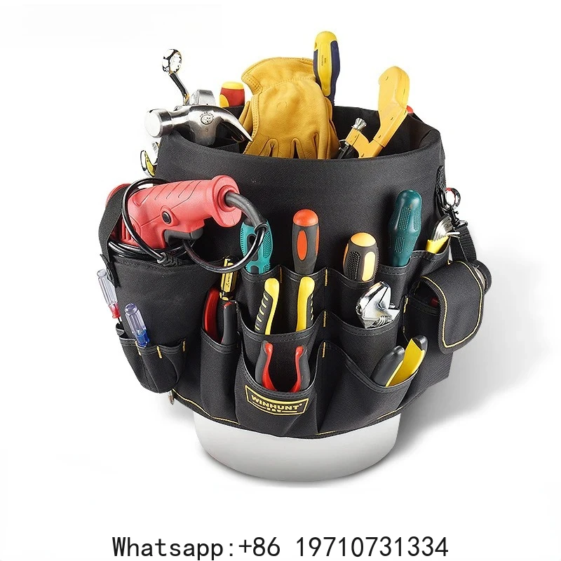 1680D Oxford Cloth Large Capacity Hardware Tool Storage Bag, Portable Bucket Organizer for Planting & Placing Props
1680D Oxford Cloth Large Capacity Hardware Tool Storage Bag, Portable Bucket Organizer for Planting & Placing Props