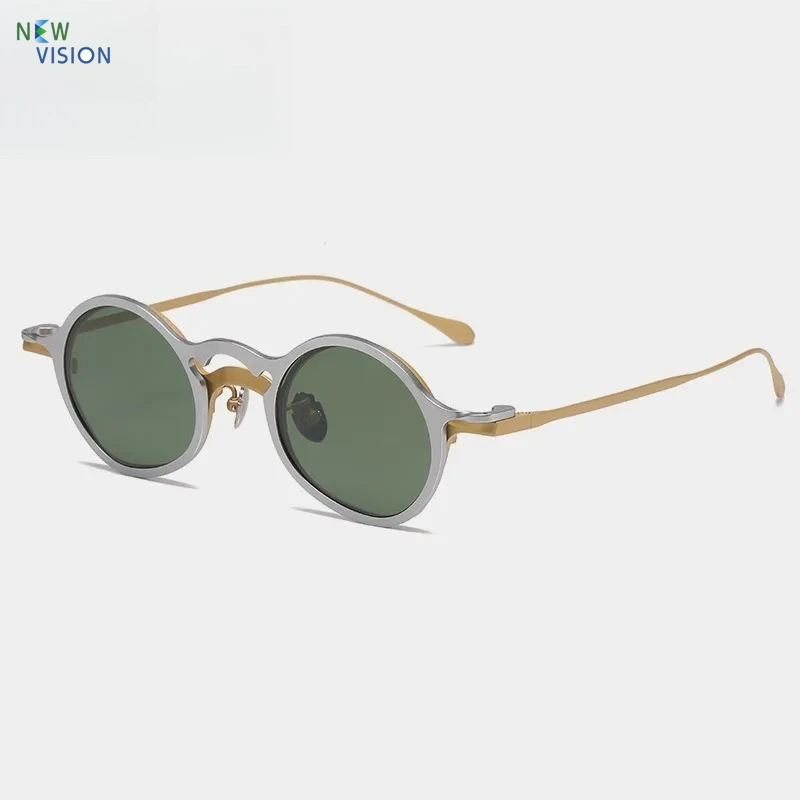 Retro Magnetic Clip Pure Titanium Sunglasses Personalized Round Men's Polarized Glasses Can Be Paired with Prescription Lenses
Retro Magnetic Clip Pure Titanium Sunglasses Personalized Round Men's Polarized Glasses Can Be Paired with Prescription Lenses