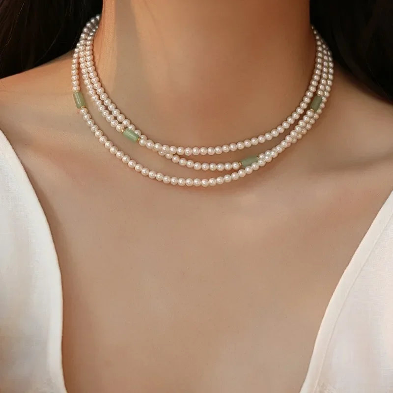 New Chinese Long Pearl Necklace Women's New High-end Light Luxury Niche Stacked Necklace Neck Chain Accessories
New Chinese Long Pearl Necklace Women's New High-end Light Luxury Niche Stacked Necklace Neck Chain Accessories