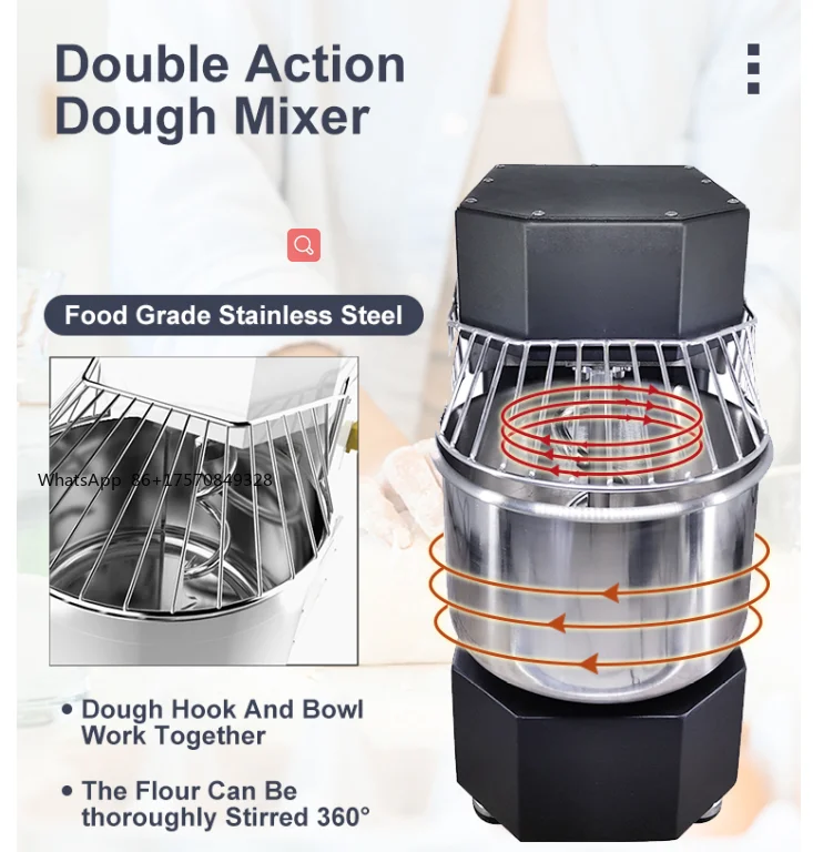 Domestic Small Home Spiral Dough Mixer for Home Sale,5 L 3kg Noodles Pizza Bread Dough Maker Bakery Mixing Machine Dough Mixer
Domestic Small Home Spiral Dough Mixer for Home Sale,5 L 3kg Noodles Pizza Bread Dough Maker Bakery Mixing Machine Dough Mixer
