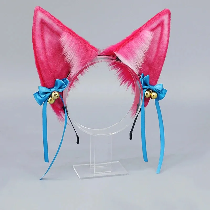 Handmade LOL Ahri ear headwear Cosplay Spirit Blossom Tailed Fox Headband Cos Accessories
Handmade LOL Ahri ear headwear Cosplay Spirit Blossom Tailed Fox Headband Cos Accessories