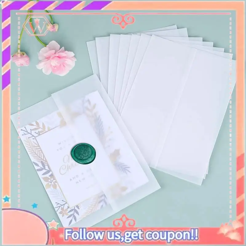Upgraded 240Pcs Pre-Folded Vellum Paper, Printable Vellum Jackets Translucent Vellum Paper 5X7 Inch Vellum Paper Wraps
Upgraded 240Pcs Pre-Folded Vellum Paper, Printable Vellum Jackets Translucent Vellum Paper 5X7 Inch Vellum Paper Wraps
