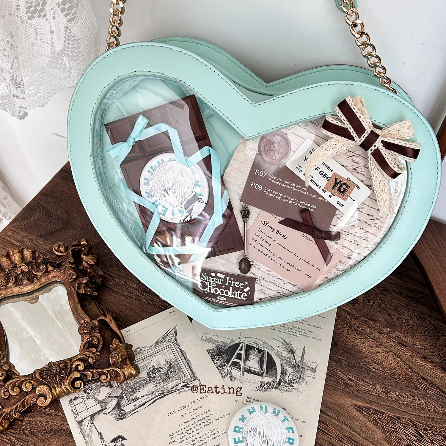 Japanese Sweet Lolita Love Shoulder Bag Cute Girl Student Shopping Chocolate Shoulder Bag
Japanese Sweet Lolita Love Shoulder Bag Cute Girl Student Shopping Chocolate Shoulder Bag