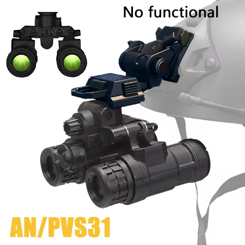 Тактические очки ночного видения AN/PVS31, двухтрубный бинокулярный реквизит NVG, шлем без функции, модель с креплением на шлеме L4G24
Тактические очки ночного видения AN/PVS31, двухтрубный бинокулярный реквизит NVG, шлем без функции, модель с креплением на шлеме L4G24