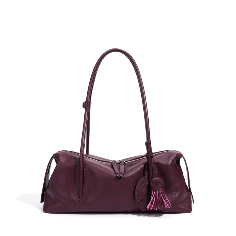 Genuine Leather Shoulder Bag for Women New Luxury Leaf Tassel Charm Commute Handbag Minimalist Casual Elegant Chic Female Bags
Genuine Leather Shoulder Bag for Women New Luxury Leaf Tassel Charm Commute Handbag Minimalist Casual Elegant Chic Female Bags