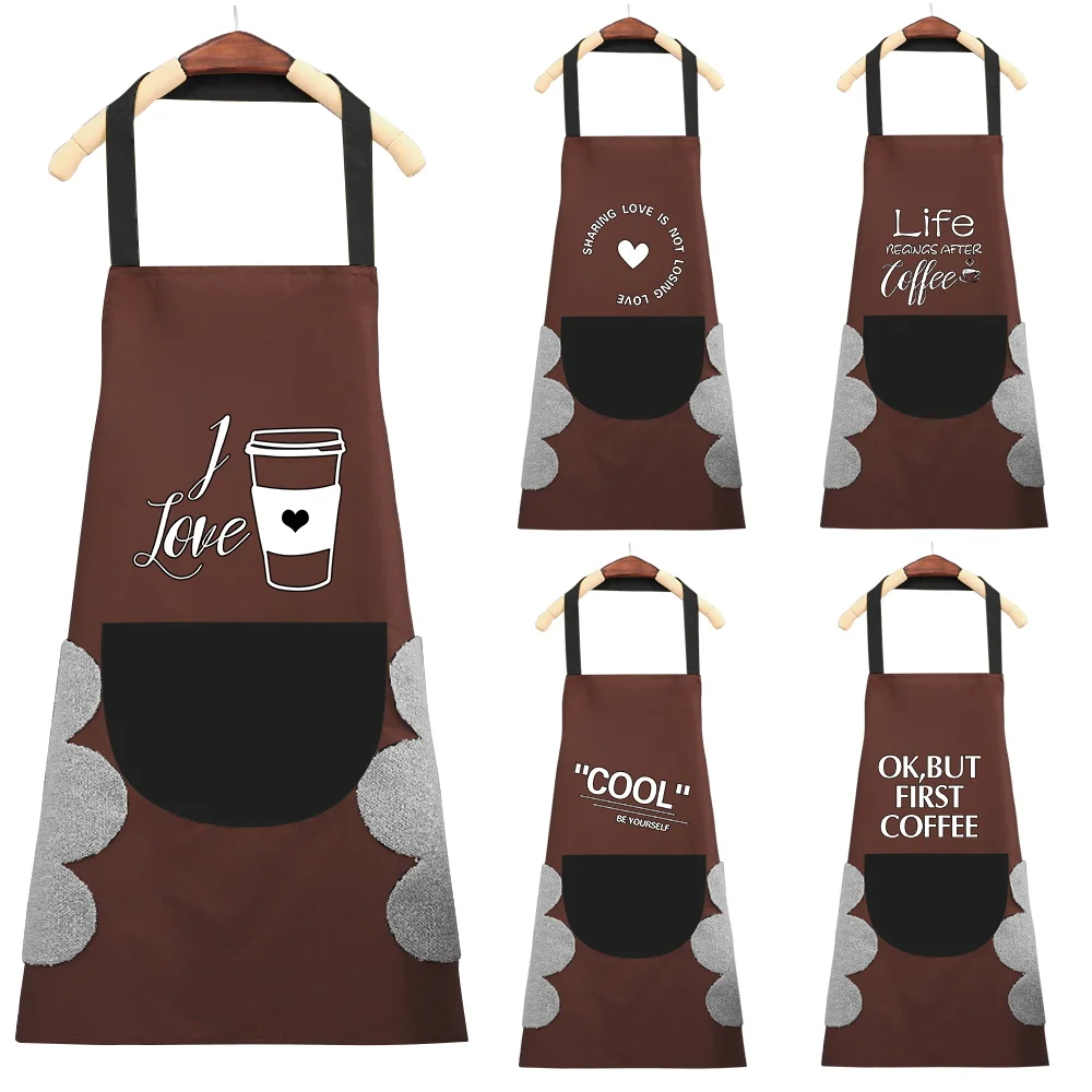 Apron with Pockets Unisex Hairdressing Apron Adjustable Polyester Waterproof Food Pattern Restaurant Uniform Cleaning Kitchen
Apron with Pockets Unisex Hairdressing Apron Adjustable Polyester Waterproof Food Pattern Restaurant Uniform Cleaning Kitchen