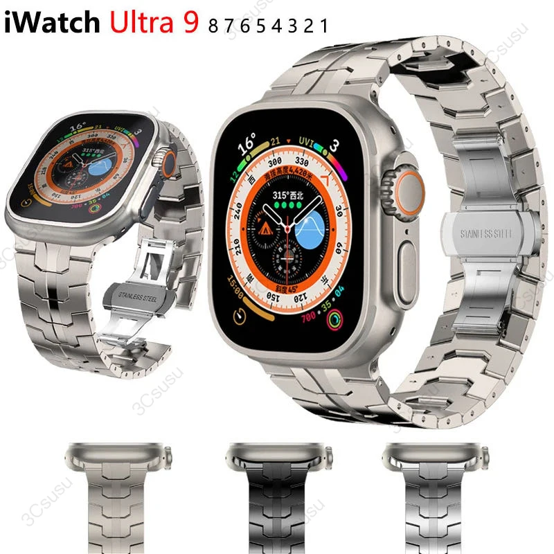 Ремешок из нержавеющей стали для Apple Watch Ultra 2 Band 49 мм 45 мм 44 мм 41 мм 42 мм, роскошный металлический браслет для Iwatch Series 9 8 7 6 SE 5
Ремешок из нержавеющей стали для Apple Watch Ultra 2 Band 49 мм 45 мм 44 мм 41 мм 42 мм, роскошный металлический браслет для Iwatch Series 9 8 7 6 SE 5