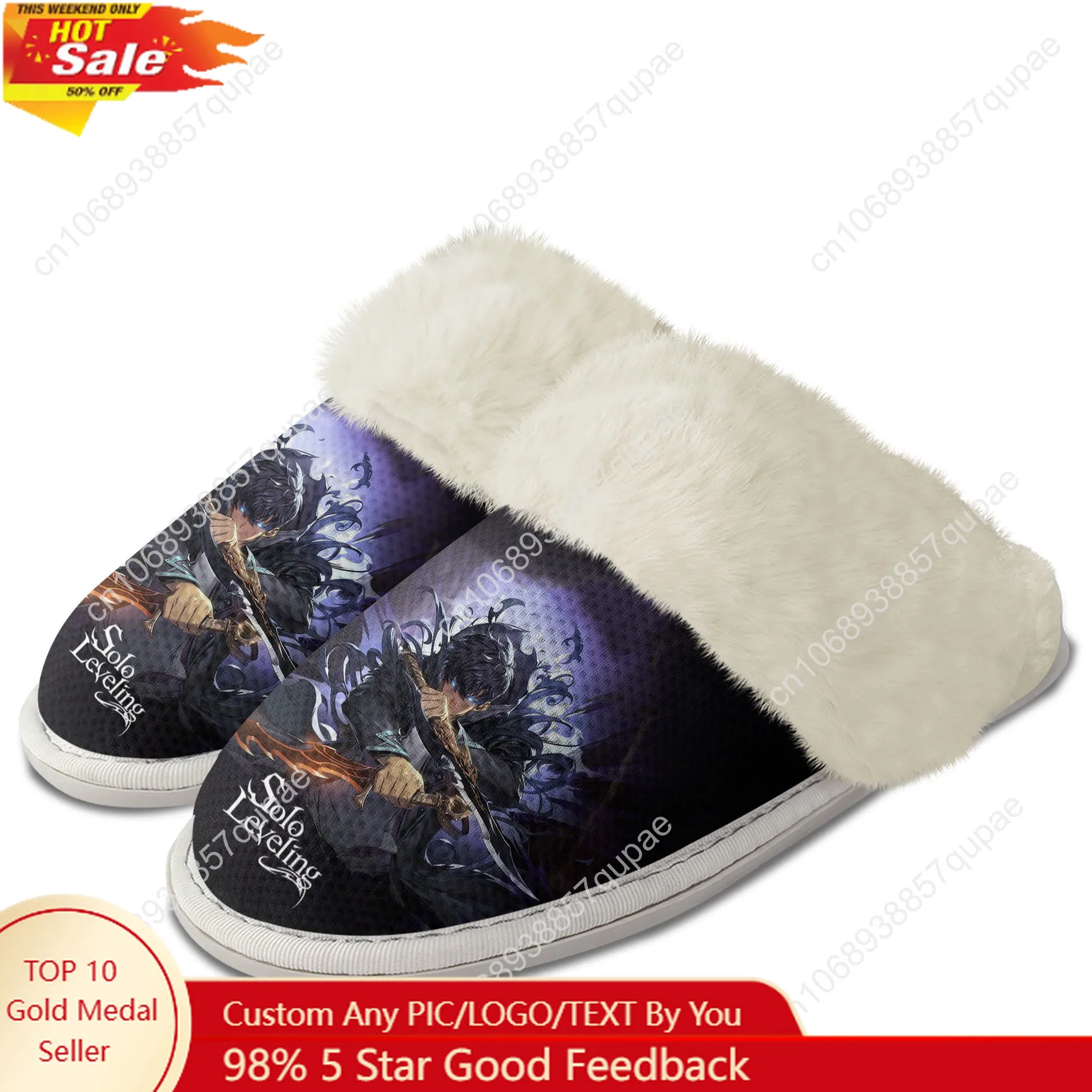 Solo Leveling Sung Jin-Woo Plush Slippers Keep Warm Shoes Mens Womens Home Cotton Bedroom Lightweight Slipper Custom Shoes
Solo Leveling Sung Jin-Woo Plush Slippers Keep Warm Shoes Mens Womens Home Cotton Bedroom Lightweight Slipper Custom Shoes