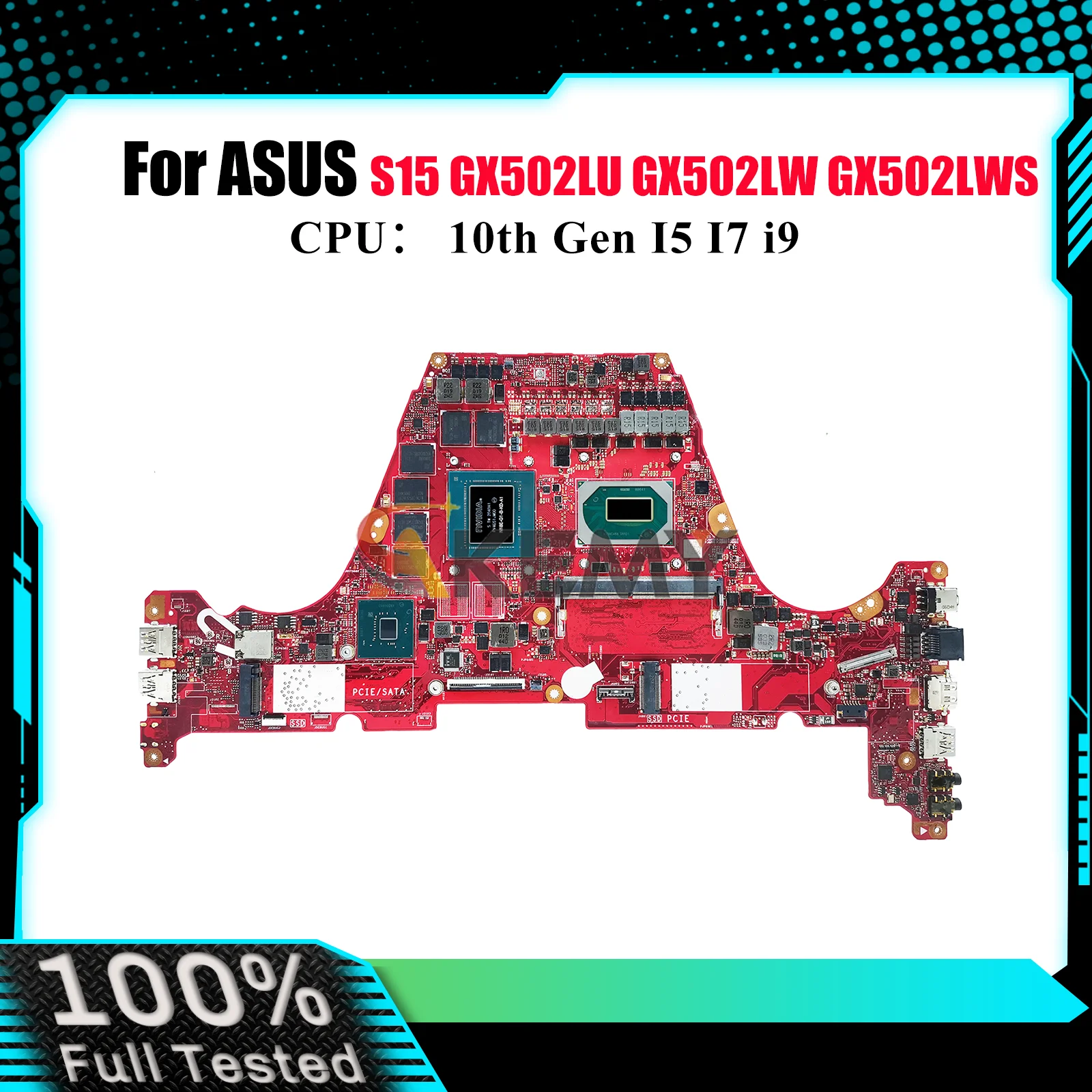 GX502LXS Материнская плата для ноутбука ASUS ROG Zephyrus GX502L S15 GX502LW GX502LU GX502LWS GX502LXS GX502LV Материнская плата с процессором I5 I7 i9
GX502LXS Материнская плата для ноутбука ASUS ROG Zephyrus GX502L S15 GX502LW GX502LU GX502LWS GX502LXS GX502LV Материнская плата с процессором I5 I7 i9