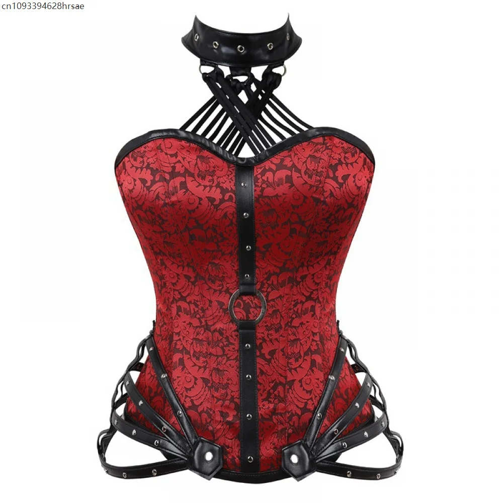 Steampunk Women Gothic Medieval Victorian Corset Cosplay Halter Bustier Corselet Overbust Tops Halloween Court Party Costume
Steampunk Women Gothic Medieval Victorian Corset Cosplay Halter Bustier Corselet Overbust Tops Halloween Court Party Costume
