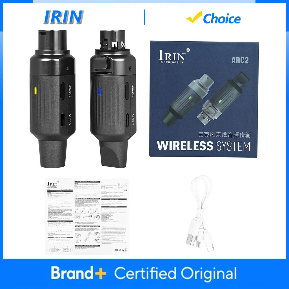 Беспроводная микрофонная система IRIN ARC2, микрофонный адаптер, 7-канальный разъем XLR, беспроводной UHF динамический передатчик, приемник
Беспроводная микрофонная система IRIN ARC2, микрофонный адаптер, 7-канальный разъем XLR, беспроводной UHF динамический передатчик, приемник