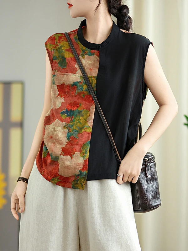 Artistic Print Patchwork Color Linen irt Summer New Vintage round Ne Overhead Svel Breathable T-irt Small irt
Artistic Print Patchwork Color Linen irt Summer New Vintage round Ne Overhead Svel Breathable T-irt Small irt
