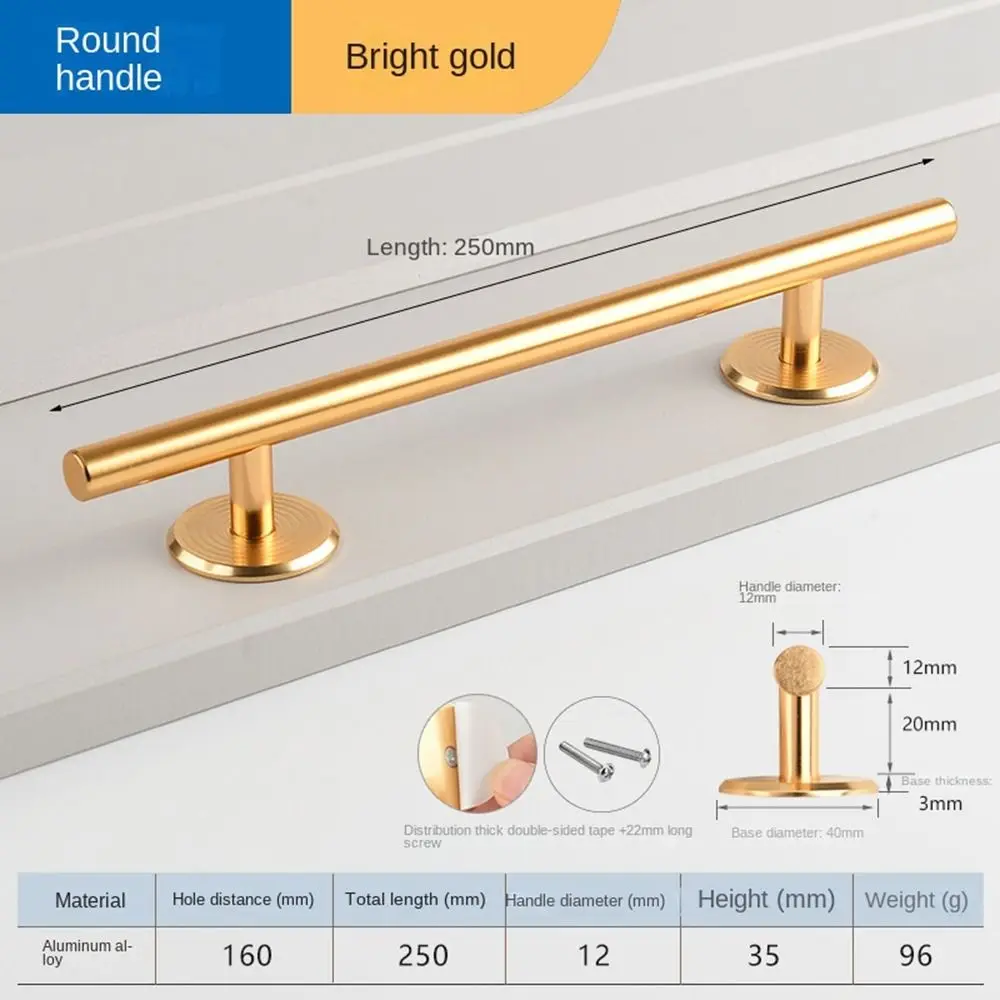 New Aluminium Alloy Door Handle Hardware Punch-free Door Knob Multifunctional Self-Adhesive Door Handlebar Kitchen
New Aluminium Alloy Door Handle Hardware Punch-free Door Knob Multifunctional Self-Adhesive Door Handlebar Kitchen