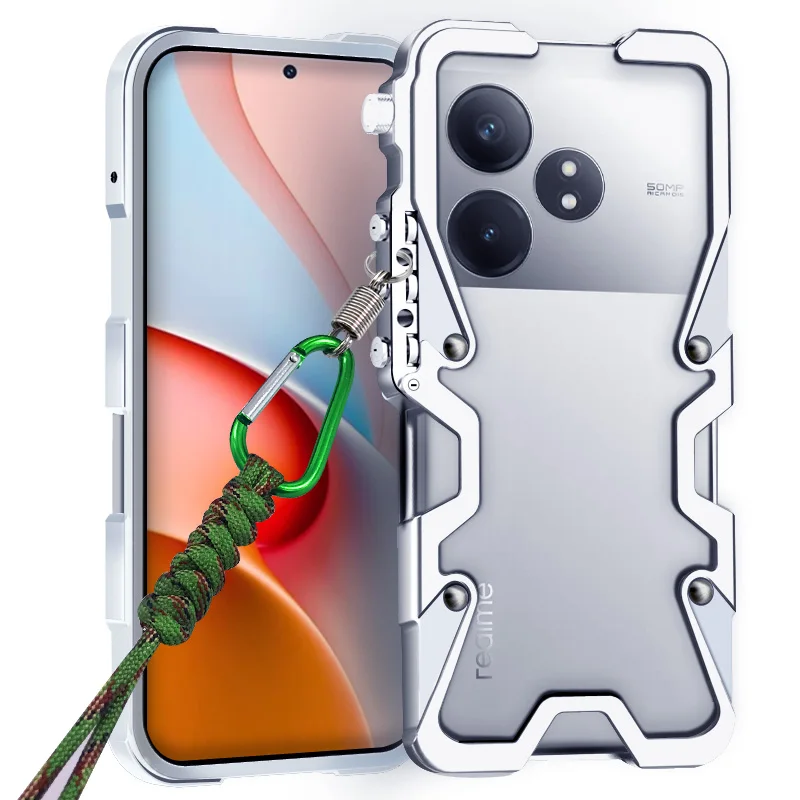 Zimon Luxury Armor Metal Aluminum Phone Bumper For Realme GT 7 7T 6 5 P1 P4 Pro SE Cover Mechanical Purely Handmade Skull Case
Zimon Luxury Armor Metal Aluminum Phone Bumper For Realme GT 7 7T 6 5 P1 P4 Pro SE Cover Mechanical Purely Handmade Skull Case