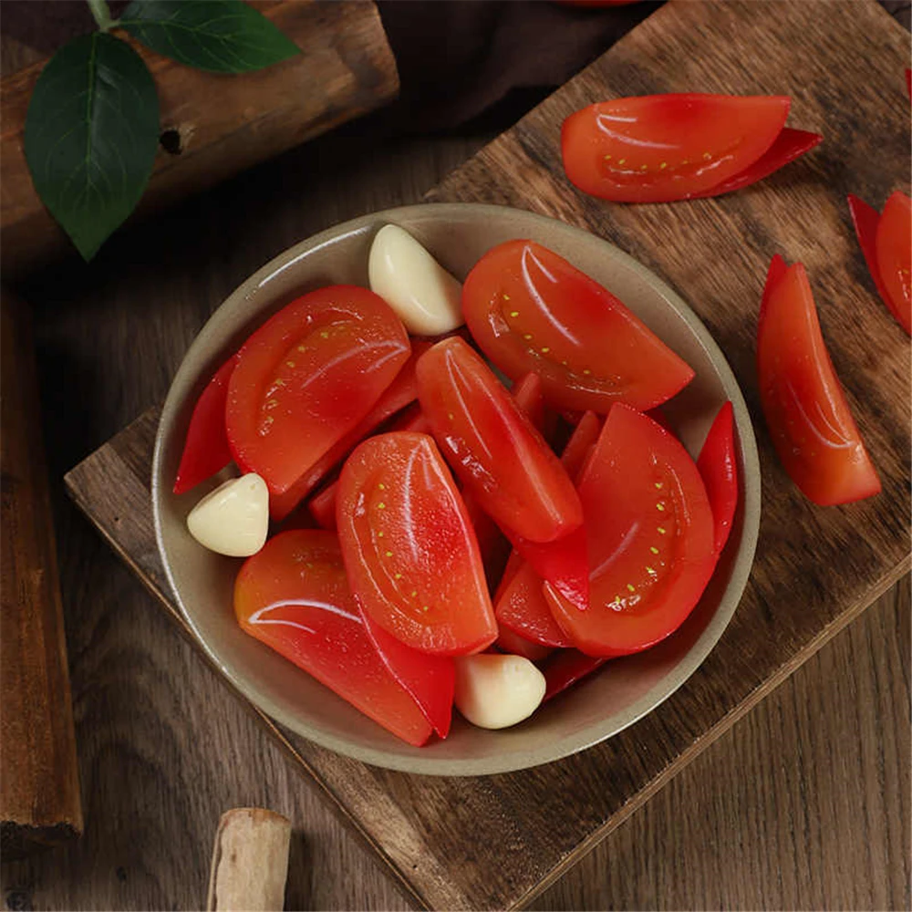 artificial Simulation vegetables props hotel restaurant store shop decoration supplies fake tomato slices vegetables model
artificial Simulation vegetables props hotel restaurant store shop decoration supplies fake tomato slices vegetables model