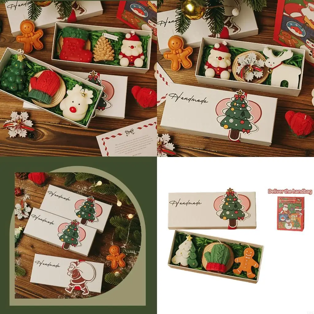 Рождественский подарочный набор ароматических свечей, рождественские ароматерапевтические свечи из натурального соевого воска,
Рождественский подарочный набор ароматических свечей, рождественские ароматерапевтические свечи из натурального соевого воска,