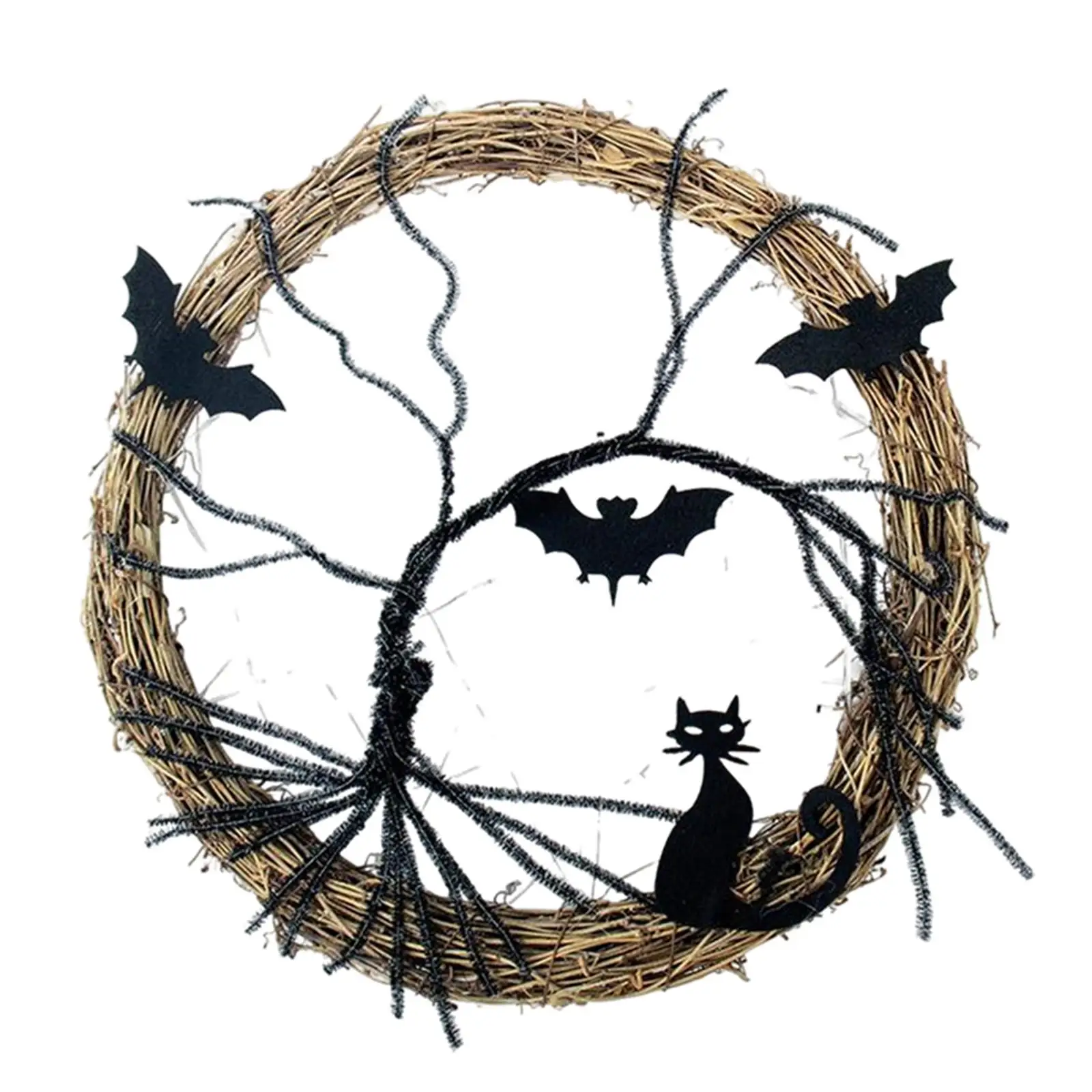 Halloween Wreath Lighted Wreath Porch Wreath Hanging Glowing Wreath for Horror Party Indoor Outdoor Photo Props Festival Wall
Halloween Wreath Lighted Wreath Porch Wreath Hanging Glowing Wreath for Horror Party Indoor Outdoor Photo Props Festival Wall